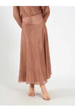 041192 Volanlı Midi Etek