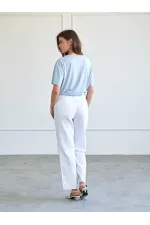 031666 Düz Paça Orta Bel Jeans