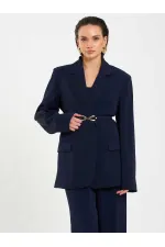 131060 Kemer Detaylı Oversize Ceket