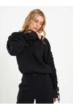 080796 Shirt with Gathered Sleeves