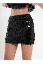 041115 Sequin Mini Skirt