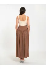 Jupe longue boutonnée sur le devant, style corset, référence 041171