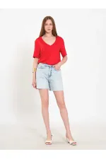 010877 Denim Mini Shorts