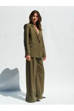 130984 Single-Button Blazer Jacket