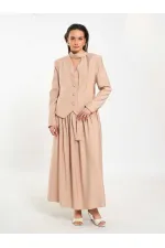 Jupe longue boutonnée sur le devant, style corset, référence 041171