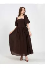 111736 Balloon Sleeve Cotton Dress 111736 Balloon Sleeve Cotton Dress