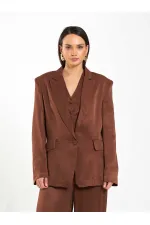 131055 Veste oversize à un bouton