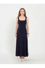 111687 Midi Volanlı Elbise