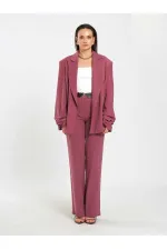 131046 Veste oversize à manches plissées