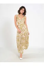 Robe fendue à motifs 111557