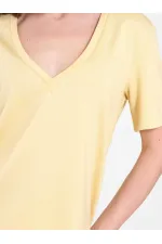 050736 V-Neck Knitted T-Shirt