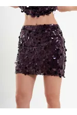 041115 Sequin Mini Skirt