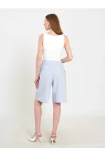 010880 Stella Bermuda Shorts with Buckle