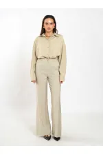 Pantalon à ceinture droite 031651