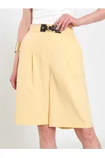 010880 Stella Bermuda Shorts with Buckle