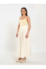 Jupe longue boutonnée sur le devant, style corset, référence 041171