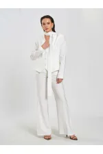 131049 Veste châle à col en V