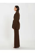 131060 Kemer Detaylı Oversize Ceket