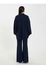 Chemise basique à patte de boutonnage cachée 080802