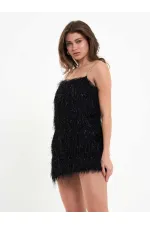 111658 Fringed Mini Dress
