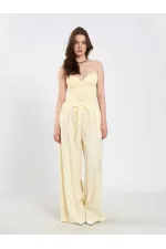 031678 Elastic Waist Detail Belted Trousers 031678 Elastic Waist Detail Belted Trousers