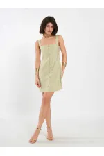 Robe courte boutonnée 111707