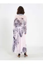 Jupe plissée effet aquarelle 041189