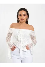 071832 Chemisier asymétrique à encolure bateau