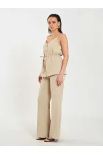 Pantalon à ceinture droite 031657