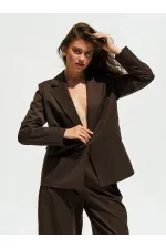 130984 Single-Button Blazer Jacket