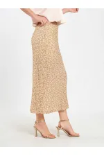 041185 Sequined Midi Skirt