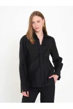 080820 Tencel Shirt with Lace Details