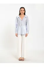 Chemise oversize à col ouvert 080811