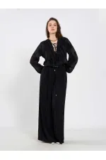 031676 Pleated Loose Fit Belted Trousers