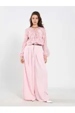 031676 Pleated Loose Fit Belted Trousers 031676 Pleated Loose Fit Belted Trousers