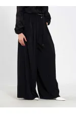 031676 Pleated Loose Fit Belted Trousers