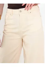 031668 Geniş Paça Denim Pantolon