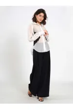 Chemise à détails en dentelle 080812