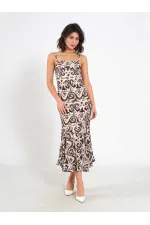 111460 Strappy Patterned Dress