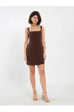 Robe courte boutonnée 111707