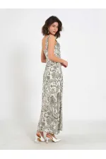111557 Patterned Slit Dress