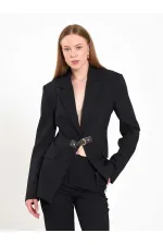 131066 Stella Jacket with Front Belt Buckle