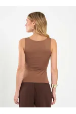 071857 Square Neck Strappy Blouse