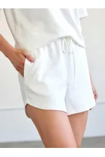 010882 Mini-short en maille à taille élastique 010882 Mini-short en maille à taille élastique