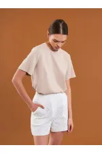 T-shirt oversize à col rond 050733