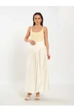 Jupe longue boutonnée sur le devant, style corset, référence 041171