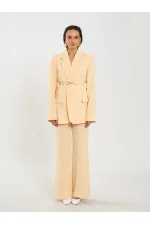 131060 Kemer Detaylı Oversize Ceket