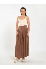 Jupe longue boutonnée sur le devant, style corset, référence 041171