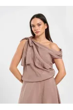 071886 One Shoulder Blouse