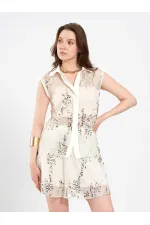 Chemise sans manches à sequins et ornements 080821